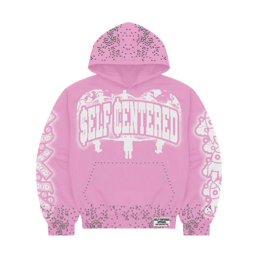 Pink Reflective Self Centered Hoodie