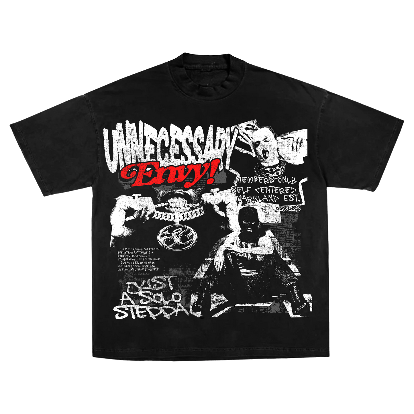 Red Unnecessary Envy T-Shirt